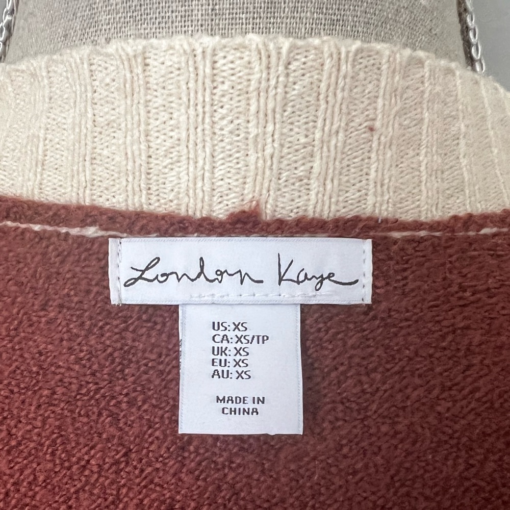 London Kaye colorblock cardigan size small - Picture 11 of 13